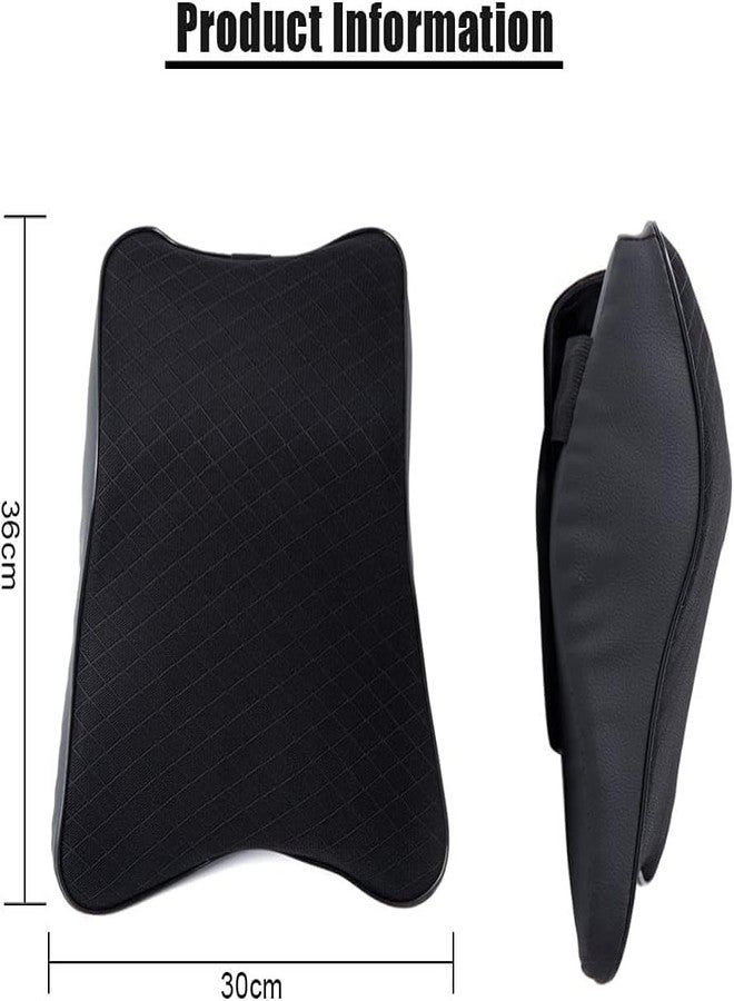 WOLBLIX Car Seat Headrest Neck Rest Cushion - Ergonomic Car Neck Pillow Durable 100% Pure Memory Foam Car seat Neck Support - Comfty Car Seat Back Pillows for Neck/Back Pain Relief (Black) (2) - Image 4